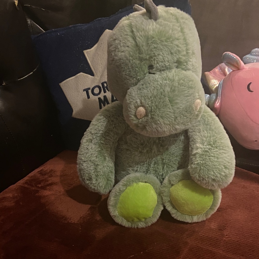 Green Plush Dinosaur Toy stuff animal